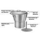 Ver imagem 2 de Cuscuzeiros Industriais Conjunto Duas Peças