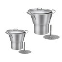 Ver imagem 1 de Cuscuzeiros Industriais Conjunto Duas Peças