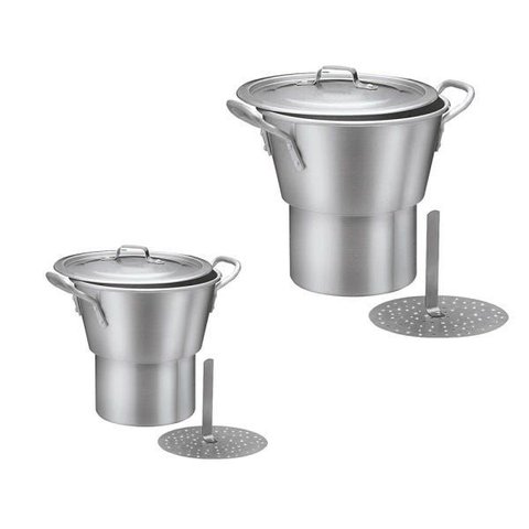 Cuscuzeiros Industriais Conjunto Duas Peças