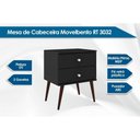 Ver imagem 3 de Mesa Cabeceira Infantil Rt 3032 C/ 2 Gavetas Branco - Movelbento
