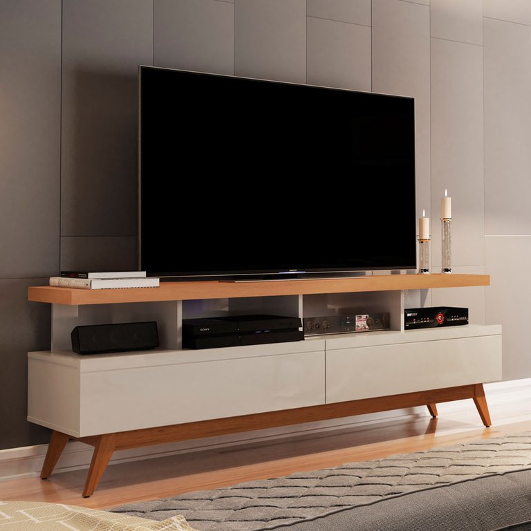 Rack Bancada para Tvs até 55 Polegadas Germai Vivare Wood 1.6
