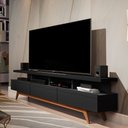 Ver imagem 1 de Rack Vivare 180cm Wood Black - Giga Móveis