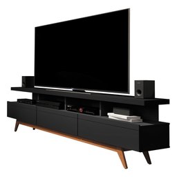 Rack Vivare 180cm Wood Black - Giga Móveis - 2