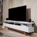 Ver imagem 1 de Rack Vivare 180cm Wood Branco Acetinado - Giga Móveis