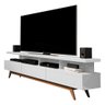 Rack Vivare 180cm Wood Branco Acetinado - Giga Móveis - 2