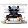 Papel De Parede Animais Bulldog Bad Dog 3D 6M² Anm146 - 1