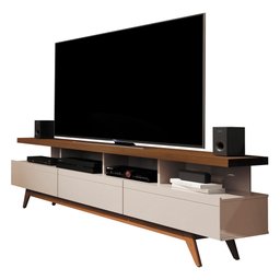 Rack Bancada para TVs Até 75 Polegadas Vivare Wood 1.8 - Giga Móveis - 2