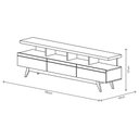 Ver imagem 3 de Rack Vivare 180cm Wood Off White/nature - Giga Móveis