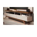 Ver imagem 2 de Rack Vivare 180cm Wood Off White/Freijo - Germai Móveis