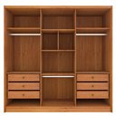 Ver imagem 4 de Guarda Roupa Casal 6 Portas 6 Gavetas 100% Mdf Fortuna S/ Espelho S/ Pés - Tcil Cinamomo