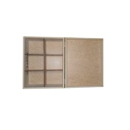Caixa Mdf Porta Jóias/Bijuterias com 6 Divisórias 24x19x10cm - 4