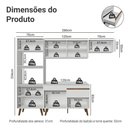 Ver mais imagens de Cozinha Completa Pieta 8 Portas 1 Gaveta MDP 260cm Madesa