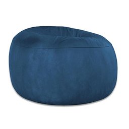 Puff Gigante Redondo sem Enchimento Suede 80cm Azul - 1
