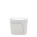 Ver imagem 1 de Lixeira Tramontina Compact em Polipropileno Branco com Tampa Basculante 6,5 L