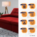 Ver imagem 2 de Sofá Retrátil/Reclinável Malta 2,00m Suede Velut com Molas no Assento King House