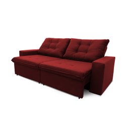 Sofá Retrátil/Reclinável Malta 2,00m Suede Velut com Molas no Assento King House - 4