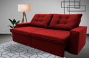 Ver imagem 1 de Sofá Retrátil/Reclinável Malta 2,00m Suede Velut com Molas no Assento King House
