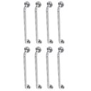 Ver imagem 1 de Alça Barra de Apoio 60cm Inox Kit 8 Unidades Banheiro Suporte Idoso Deficiente Cadeirante