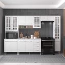 Ver imagem 1 de Armário de Cozinha Modulada Completa Fidelitá Viena 5 Peças 295cm 13 Portas 3 Gavetas com Tampo