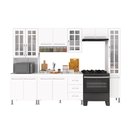 Ver imagem 2 de Armário de Cozinha Modulada Completa Fidelitá Viena 5 Peças 295cm 13 Portas 3 Gavetas com Tampo