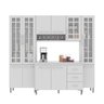 Cozinha Modulada Compacta Fidelitá Viena 4 Peças 225cm 11 Portas 3 Gavetas com Tampo - 3