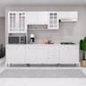 Cozinha Modulada Completa Fidelitá Viena 5 Peças 260cm 13 Portas 3 Gavetas com Tampo - 1
