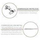 Ver imagem 7 de Cozinha Modulada Compacta Fidelitá Viena 4 Peças 260cm 11 Portas 3 Gavetas com Tampo
