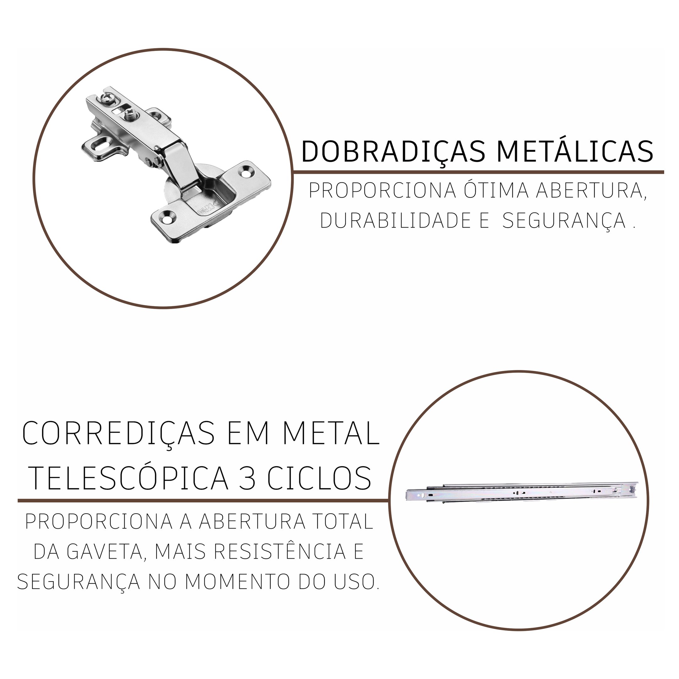 Cozinha Modulada Completa Fidelitá Viena 5 Peças 260cm 13 Portas 3 Gavetas com Tampo - 6