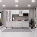 Ver imagem 1 de Cozinha Modulada Completa Fidelitá Viena 5 Peças 260cm 13 Portas 3 Gavetas com Tampo