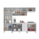 Ver imagem 2 de Cozinha Modulada Completa Fidelitá Viena 5 Peças 260cm 13 Portas 3 Gavetas com Tampo
