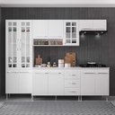 Ver imagem 1 de Armário de Cozinha Modulada Completa Fidelitá Viena 5 Peças 260cm 13 Portas 3 Gavetas com Tampo