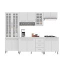 Ver imagem 3 de Cozinha Modulada Completa Fidelitá Viena 5 Peças 260cm 13 Portas 3 Gavetas com Tampo