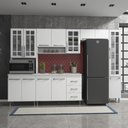 Ver imagem 1 de Cozinha Modulada Completa Fidelitá Viena 5 Peças 295cm 13 Portas 3 Gavetas Com Tampo