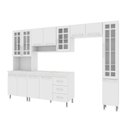 Ver imagem 2 de Cozinha Modulada Completa Fidelitá Viena 5 Peças 295cm 13 Portas 3 Gavetas Com Tampo