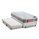 Ver imagem 1 de Cama Box C/auxiliar Solteiro: Colchão Castor Pocket Castor New + Base Branco(88x188)