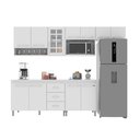 Ver imagem 3 de Cozinha Modulada Completa Fidelitá Viena 5 Peças 260cm 11 Portas 3 Gavetas com Tampo