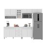 Cozinha Modulada Completa Fidelitá Viena 5 Peças 260cm 11 Portas 3 Gavetas com Tampo - 3