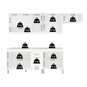 Ver imagem 6 de Armário de Cozinha Modulada Completa Fidelitá Viena 5 Peças 260cm 11 Portas 3 Gavetas com Tampo