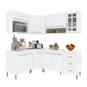 Ver imagem 2 de Armário de Cozinha Modulada Completa Fidelitá Viena 6 Peças 340cm 12 Portas 3 Gavetas com Tampo
