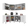 Cozinha Modulada Completa Fidelitá Viena 6 Peças 340cm 12 Portas 3 Gavetas com Tampo - 2