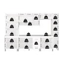 Ver imagem 6 de Armário de Cozinha Modulada Completa Fidelitá Viena 6 Peças 295cm 15 Portas 3 Gavetas com Tampo