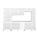 Ver imagem 4 de Armário de Cozinha Modulada Completa Fidelitá Viena 6 Peças 295cm 15 Portas 3 Gavetas com Tampo