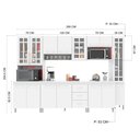 Ver imagem 4 de Cozinha Modulada Completa Fidelitá Viena 6 Peças 295cm 15 Portas 3 Gavetas com Tampo
