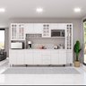 Cozinha Modulada Completa Fidelitá Viena 6 Peças 295cm 15 Portas 3 Gavetas com Tampo - 1