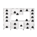 Ver imagem 6 de Armário de Cozinha Modulada Completa Fidelitá Viena 6 Peças 295cm 15 Portas 3 Gavetas com Tampo