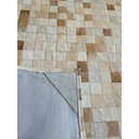 Ver imagem 4 de Tapete de Couro Quadriculado 2,00 x 1,50 m Bege Malhado