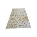 Ver imagem 2 de Tapete de Couro Quadriculado 2,00 x 1,50 m Bege Malhado