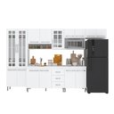 Ver imagem 2 de Armário de Cozinha Modulada Completa Fidelitá Viena 6 Peças 330cm 15 Portas 3 Gavetas com Tampo