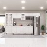 Cozinha Modulada Completa Fidelitá Viena 6 Peças 330cm 15 Portas 3 Gavetas com Tampo - 1