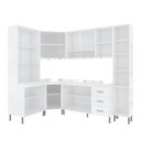 Ver imagem 4 de Armário de Cozinha Modulada Completa Fidelitá Viena 6 Peças 375cm 14 Portas 3 Gavetas com Tampo